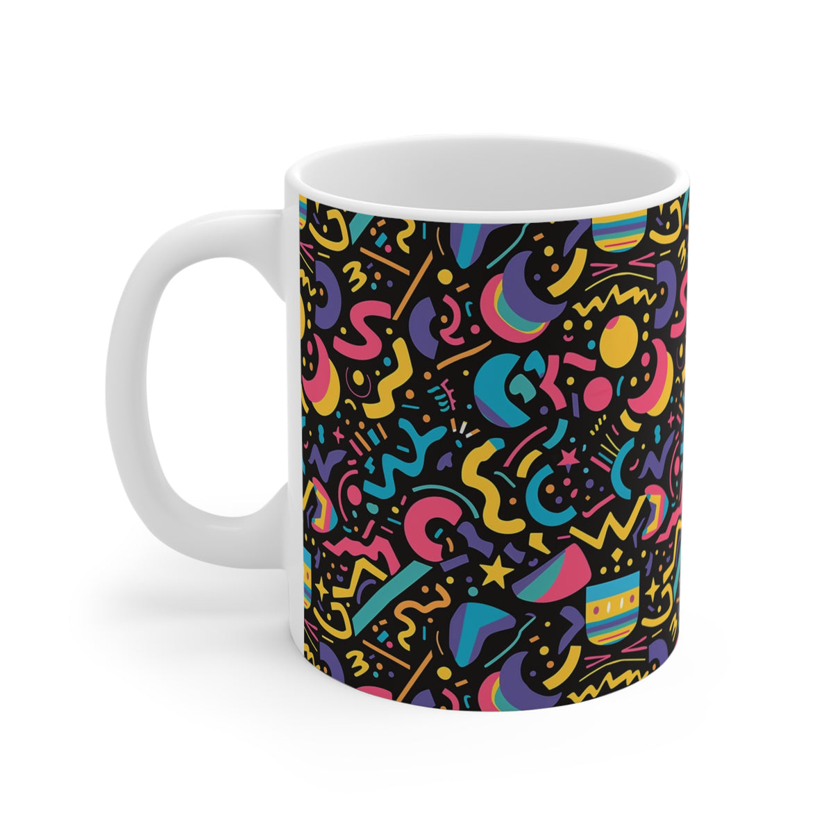 90s Retro Coffee Mug - Full Wrap Design 574