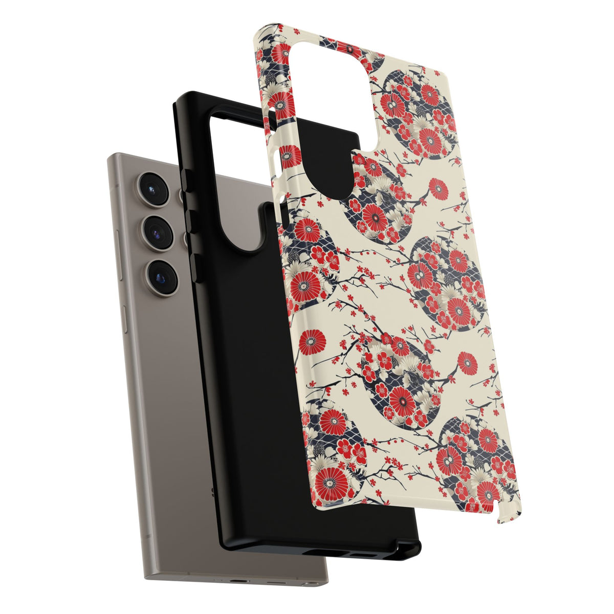 Japanese Pattern Phone Case – Elegant & Timeless Design for Your Phone 138