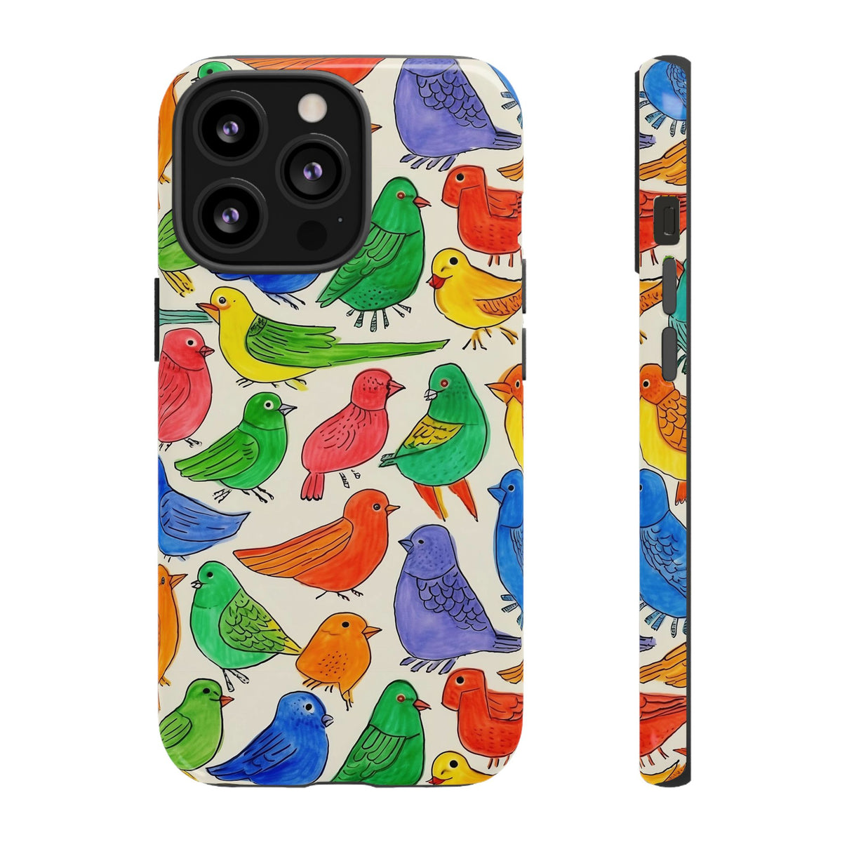 Birds Seamless Pattern Phone Case – Elegant and Timeless Avian Design 2