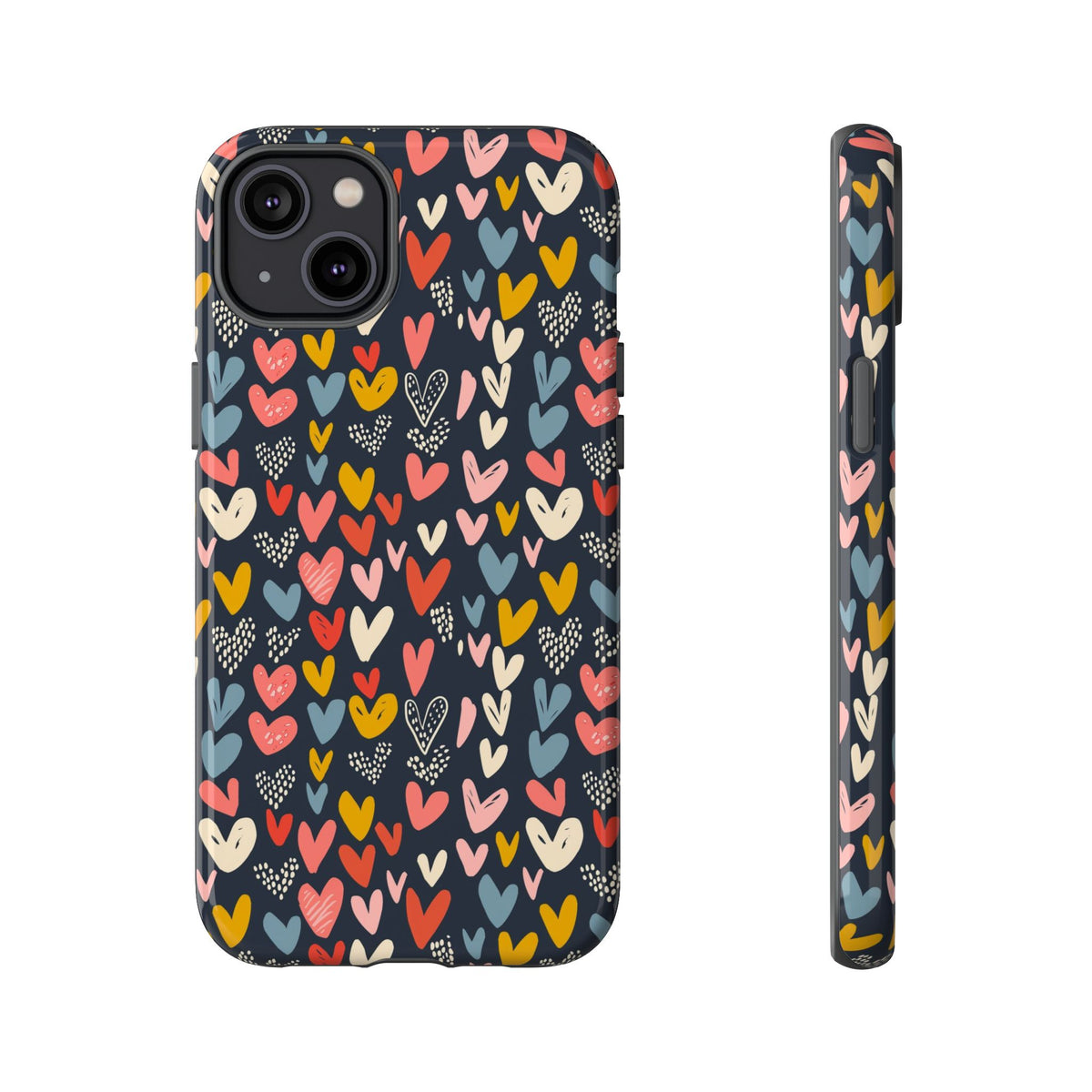 Heart Pattern Phone Case – Stylish & Loving Design for Your Device 816