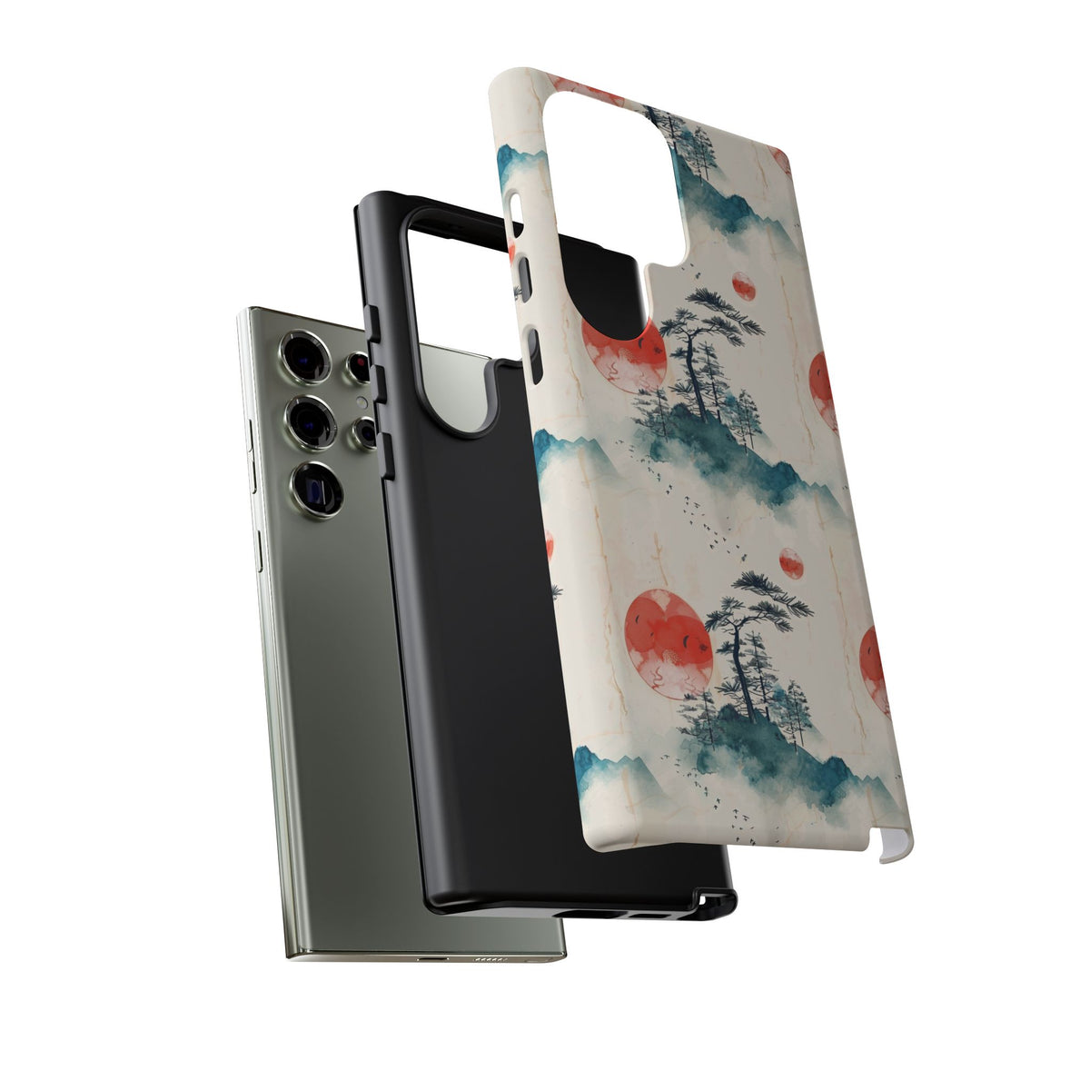 Japanese Pattern Phone Case – Elegant & Timeless Design for Your Phone 055