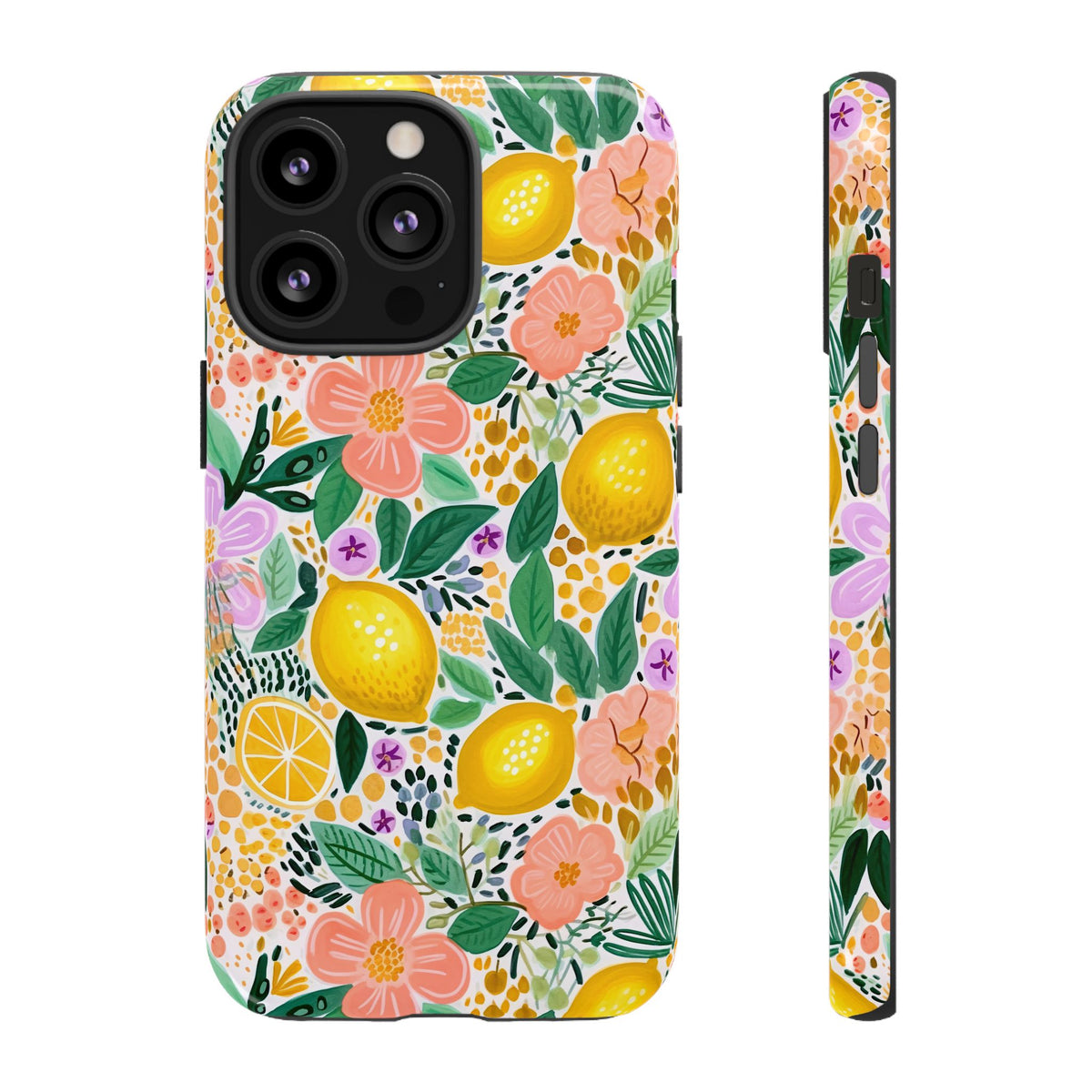 Cute Summer Lemons Phone Case – Refreshing Citrus Design for Your Phone