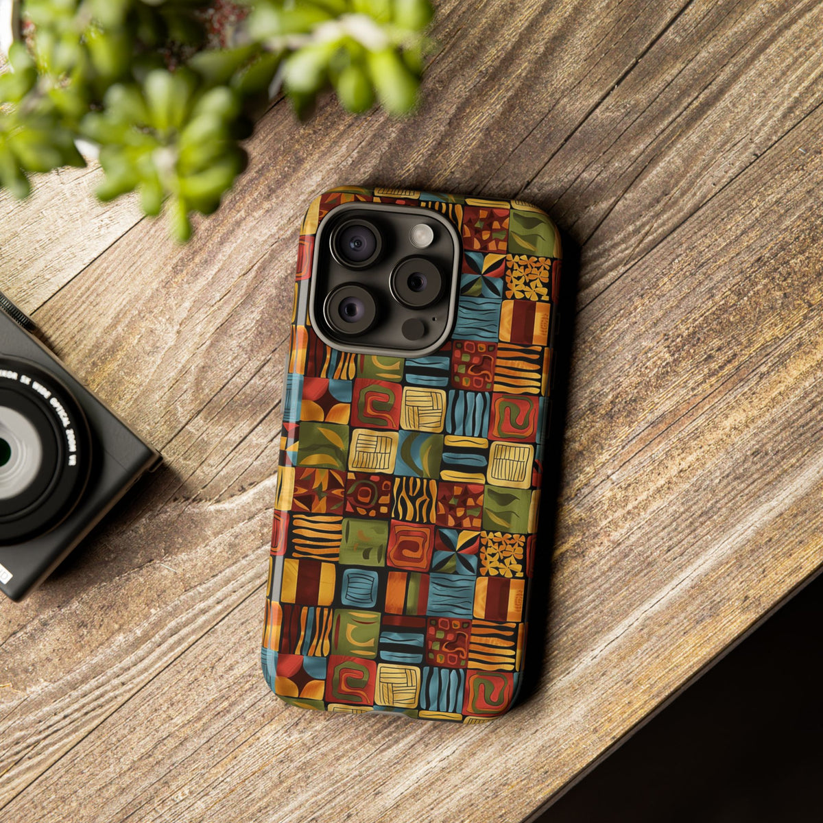 Stylish African Pattern Phone Case – Unique and Vibrant Protection 075