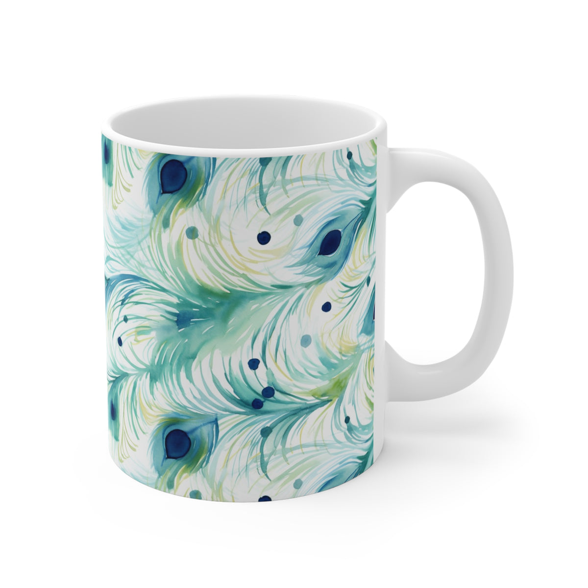 Various Watercolor Design All Over Coffee Mug – Unique Artistic Ceramic Coffee Cup 455