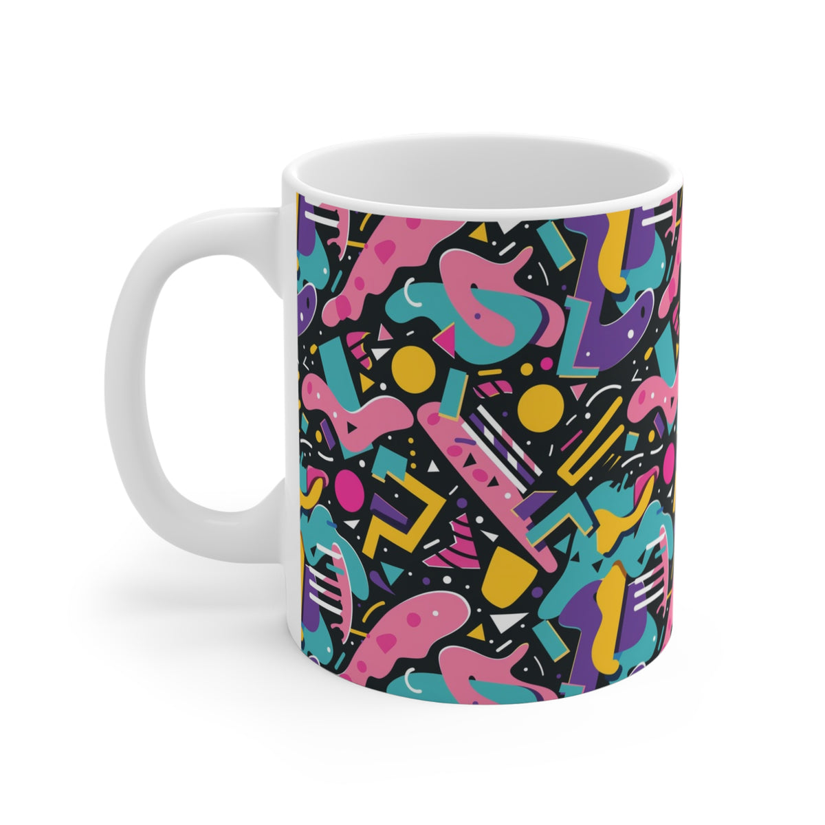 90s Retro Coffee Mug - Full Wrap Design 481