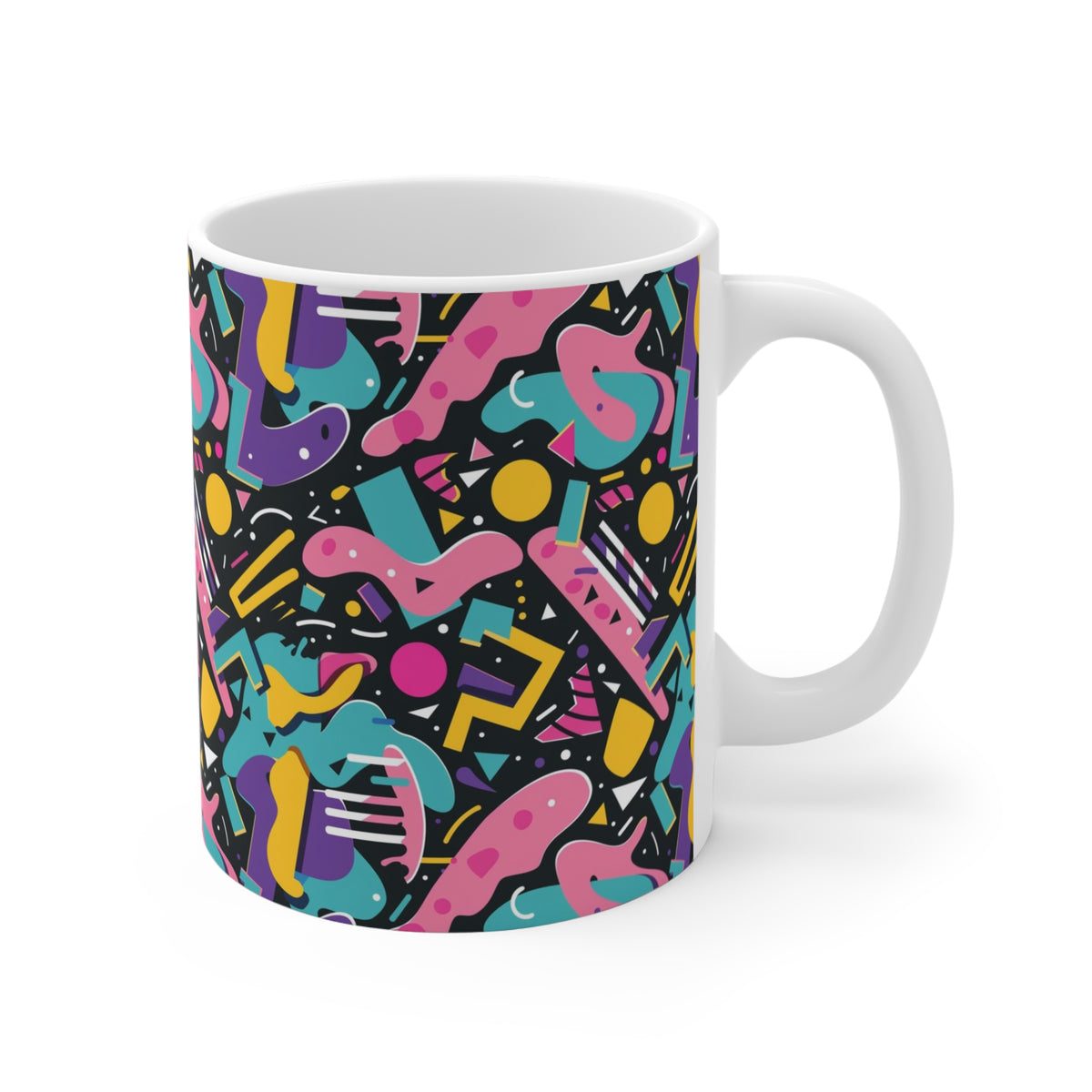 90s Retro Coffee Mug - Full Wrap Design 481