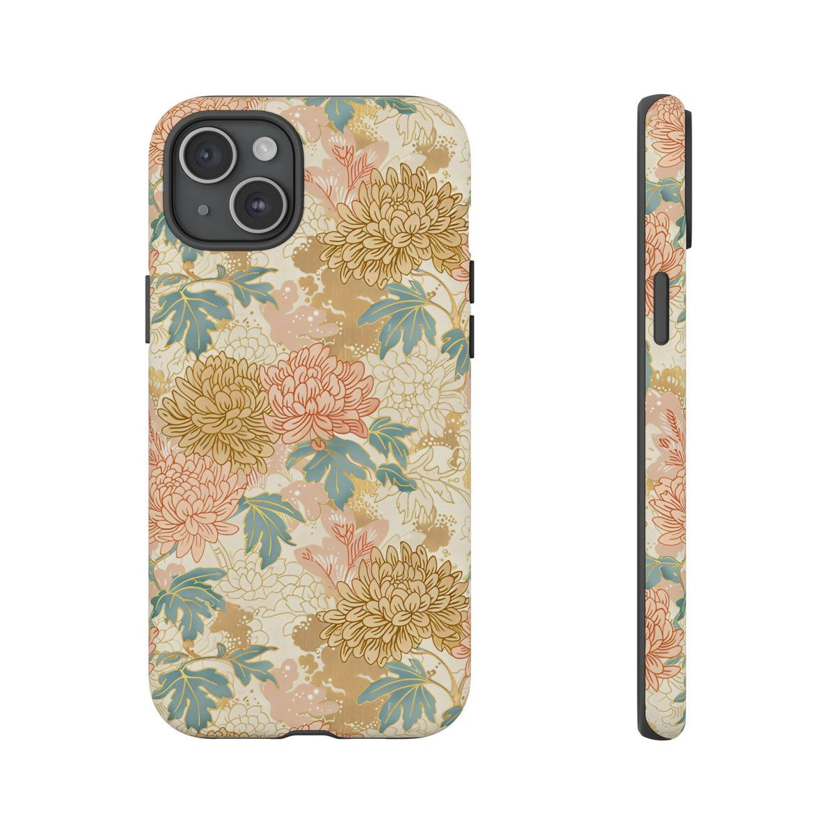 Japanese Blossom Asian Floral Design Phone Case – Elegant Floral Phone Cover