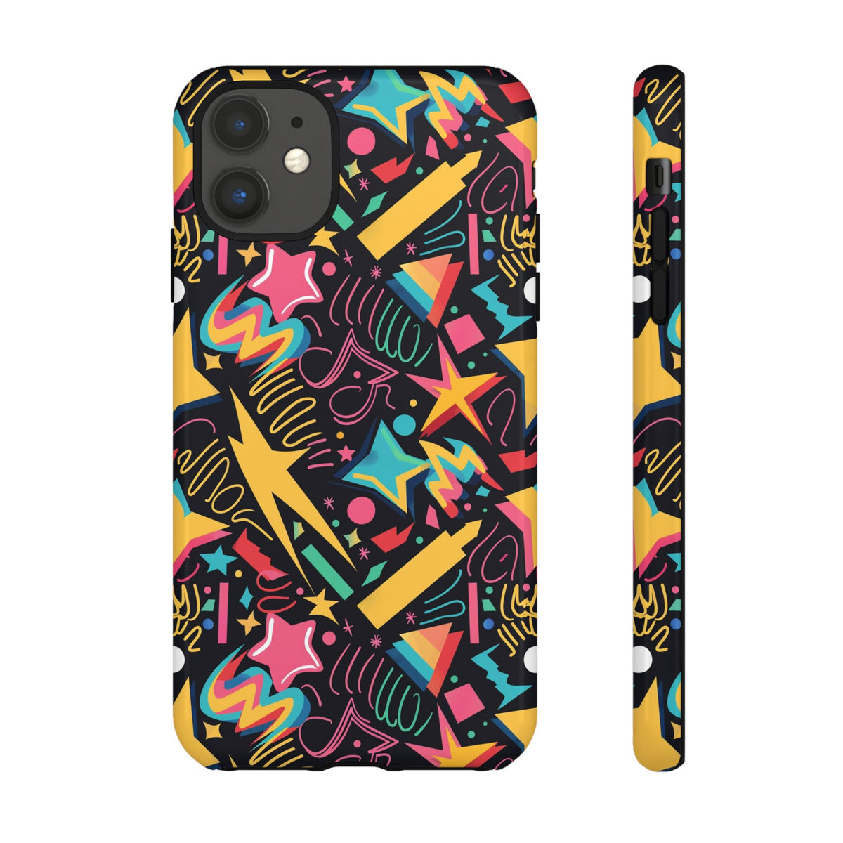 90s Themed Seamless Pattern Phone Case – Embrace Retro Style and Protection 232