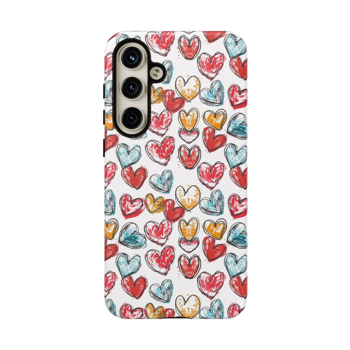 Heart Pattern Phone Case – Stylish & Loving Design for Your Device 235