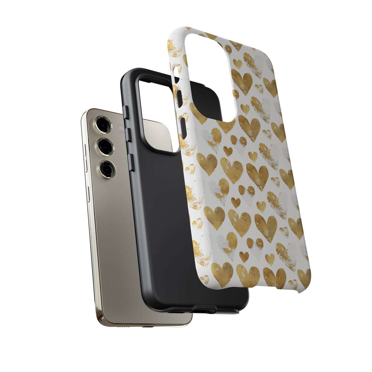 Heart Pattern Phone Case – Stylish & Loving Design for Your Device 230