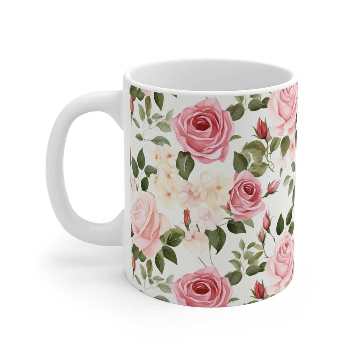 Various Watercolor Design All Over Coffee Mug – Unique Artistic Ceramic Coffee Cup 857