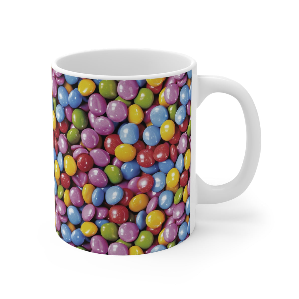 Colorful All-Over Candy Theme Coffee Mug Fun Ceramic Drinkware 245