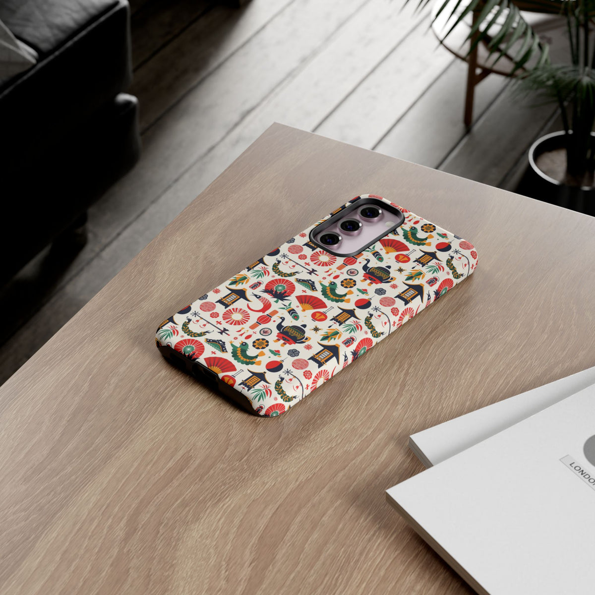 Japanese Pattern Phone Case – Elegant & Timeless Design for Your Phone 461