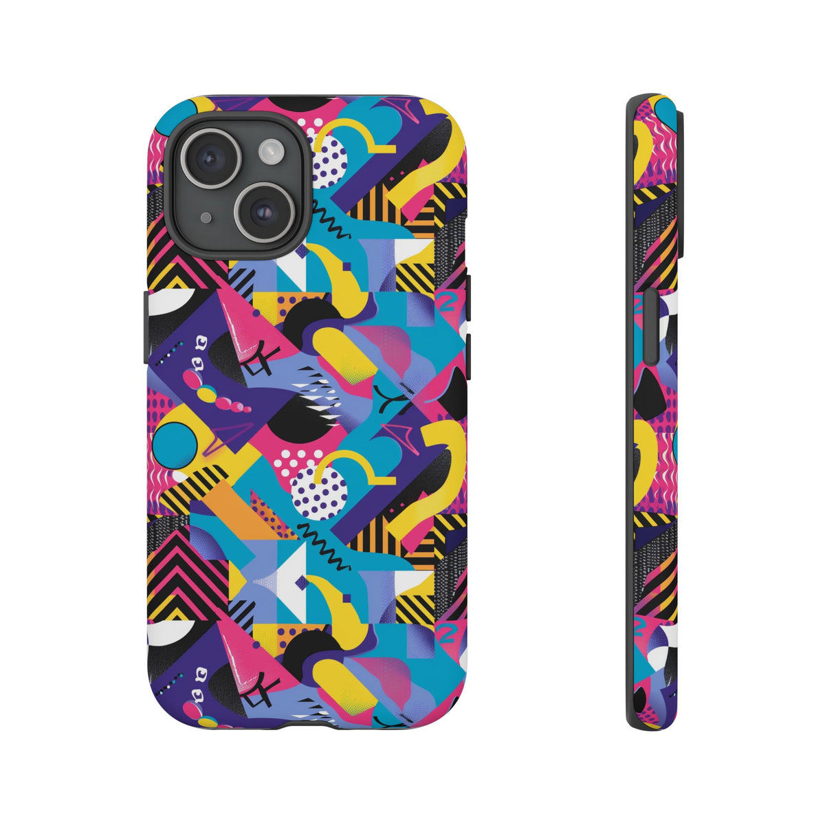 90s Themed Seamless Pattern Phone Case – Embrace Retro Style and Protection 303