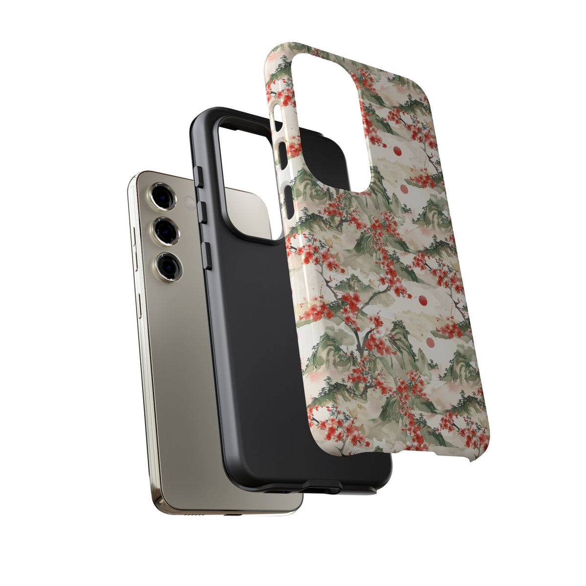 Japanese Pattern Phone Case – Elegant & Timeless Design for Your Phone 089