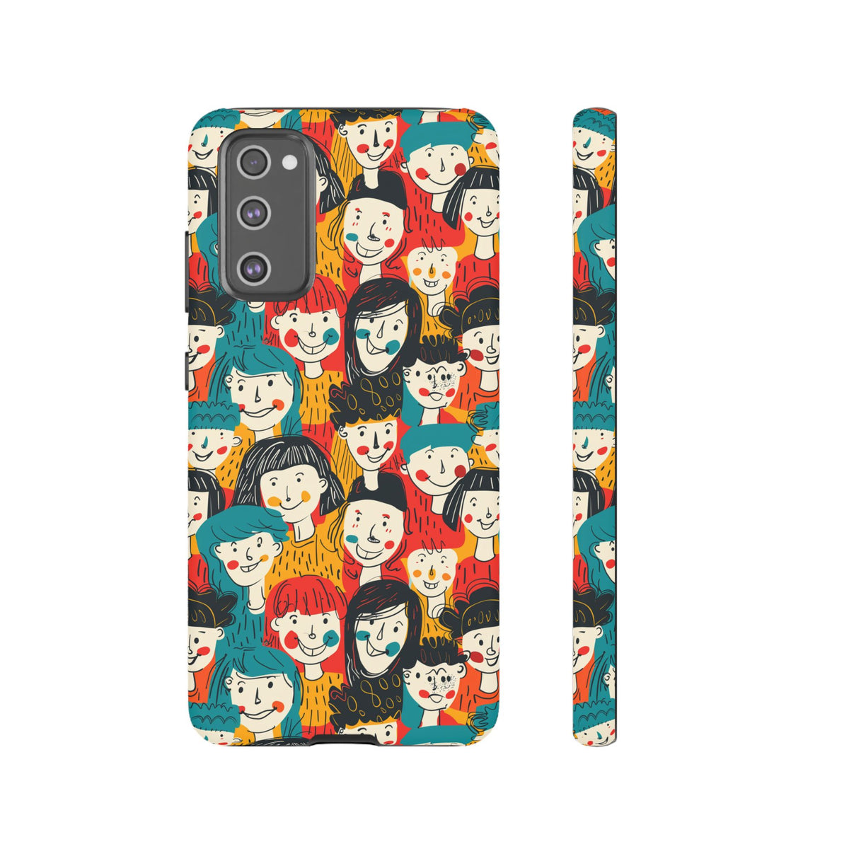 Happy Faces Phone Case – Joyful and Cheerful Design for a Bright Look 3