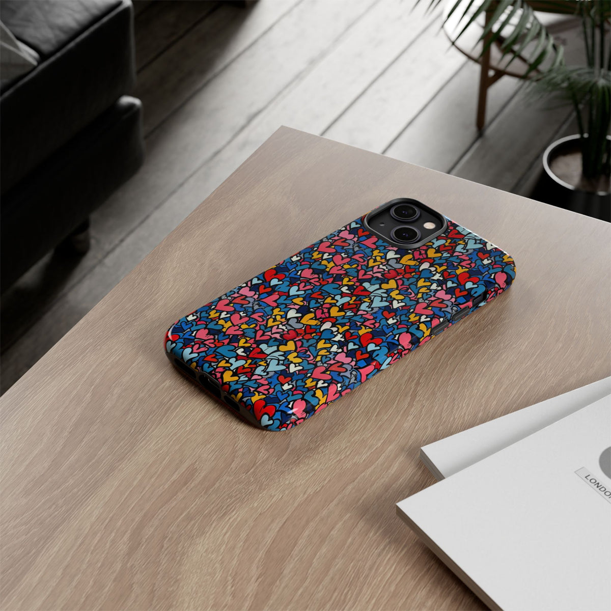 Heart Pattern Phone Case – Stylish & Loving Design for Your Device 820