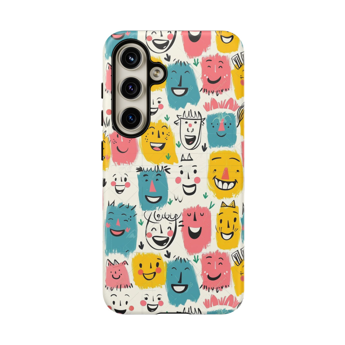 Happy Faces Phone Case – Joyful and Cheerful Design for a Bright Look