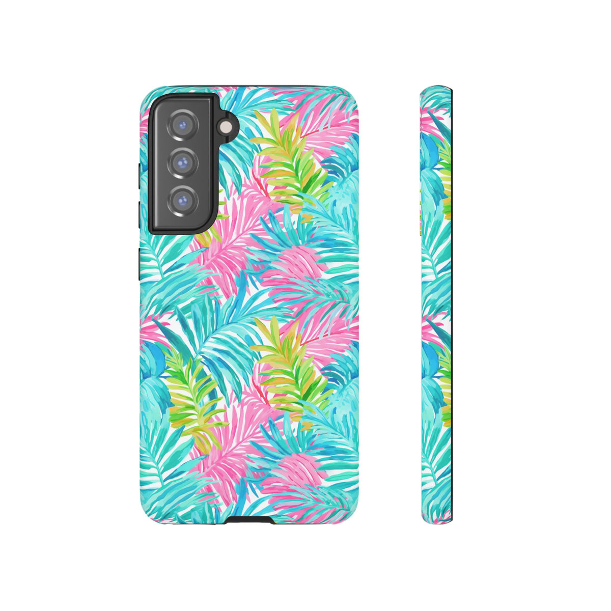 Vibrant Summer Leaves Phone Case – Colorful & Durable Summer Design