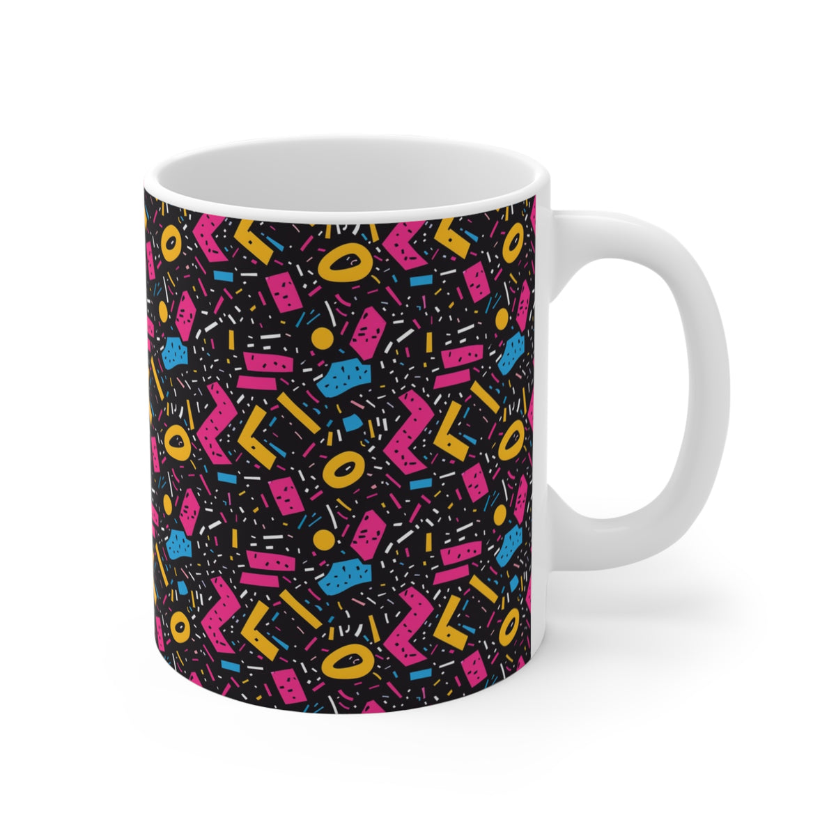 90s Retro Coffee Mug - Full Wrap Design 488