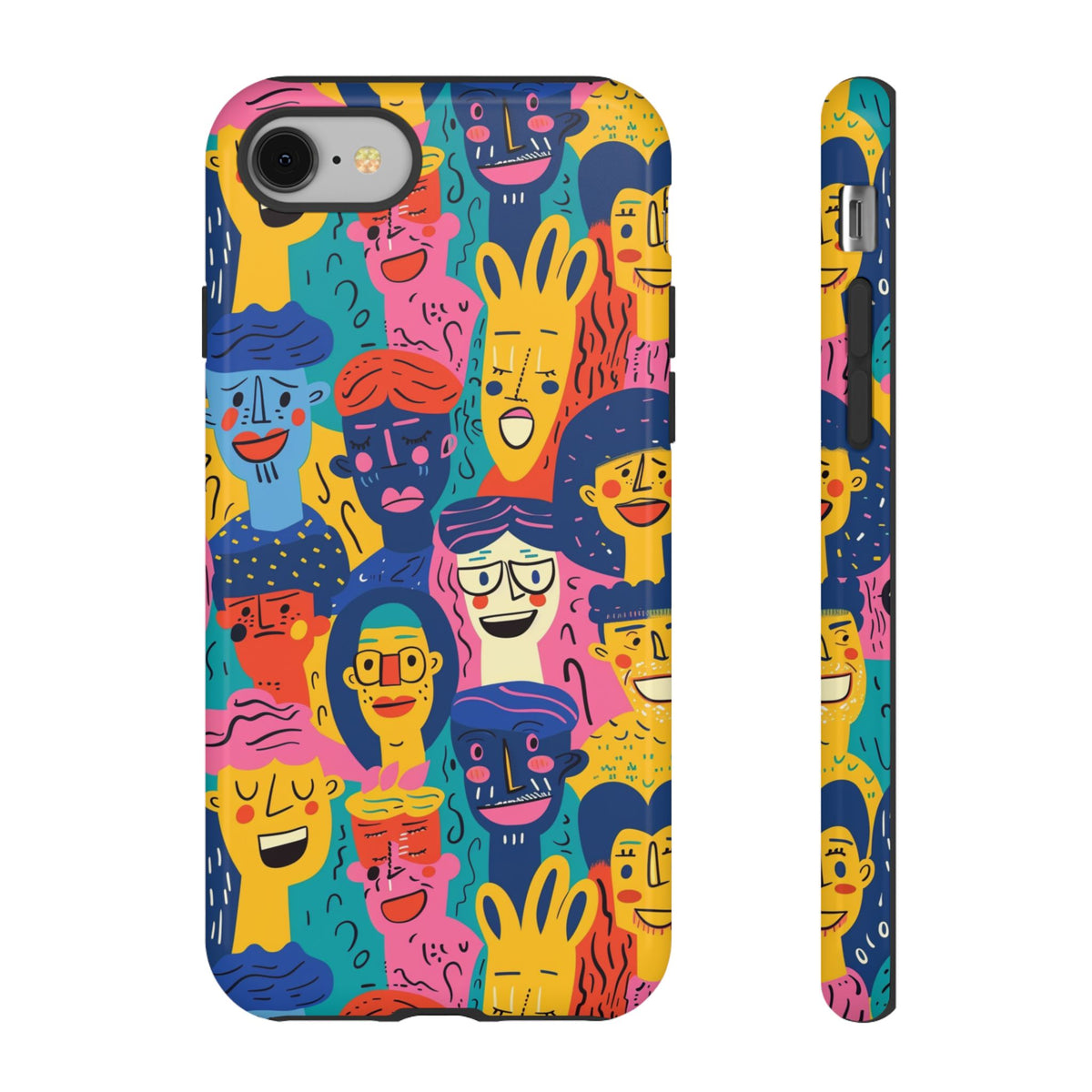 Happy Faces Phone Case – Joyful and Cheerful Design for a Bright Look 6