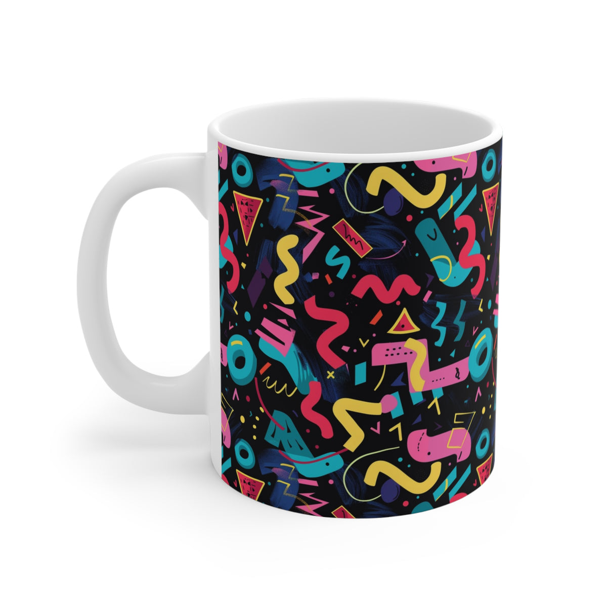 90s Retro Coffee Mug - Full Wrap Design 558