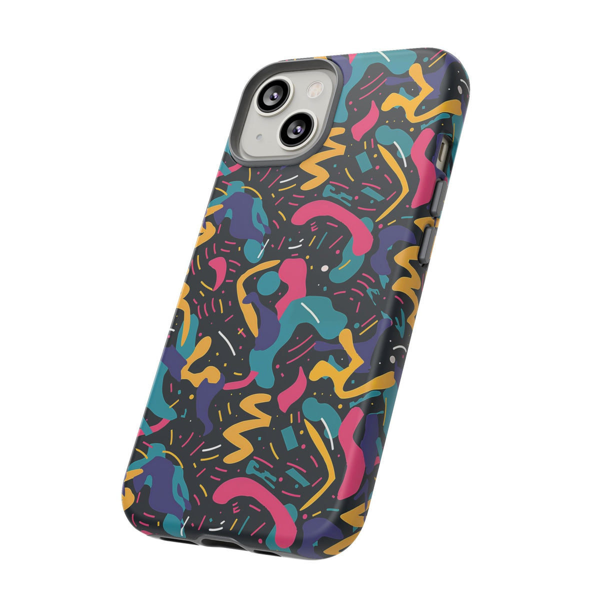 90s Themed Seamless Pattern Phone Case – Embrace Retro Style and Protection 235