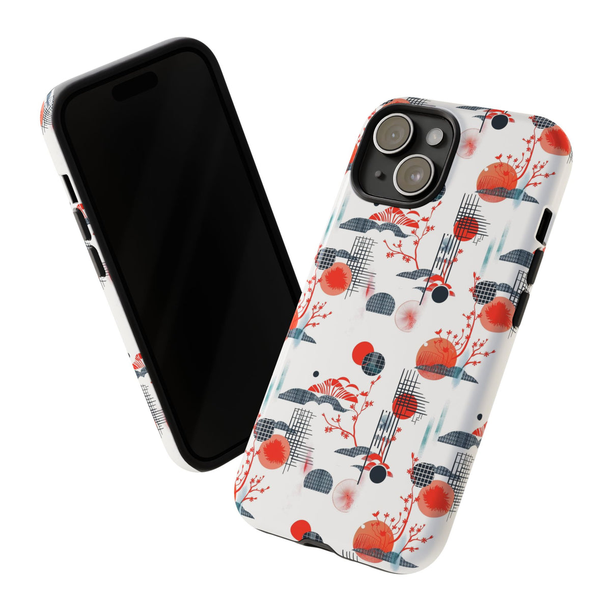 Japanese Pattern Phone Case – Elegant & Timeless Design for Your Phone 082