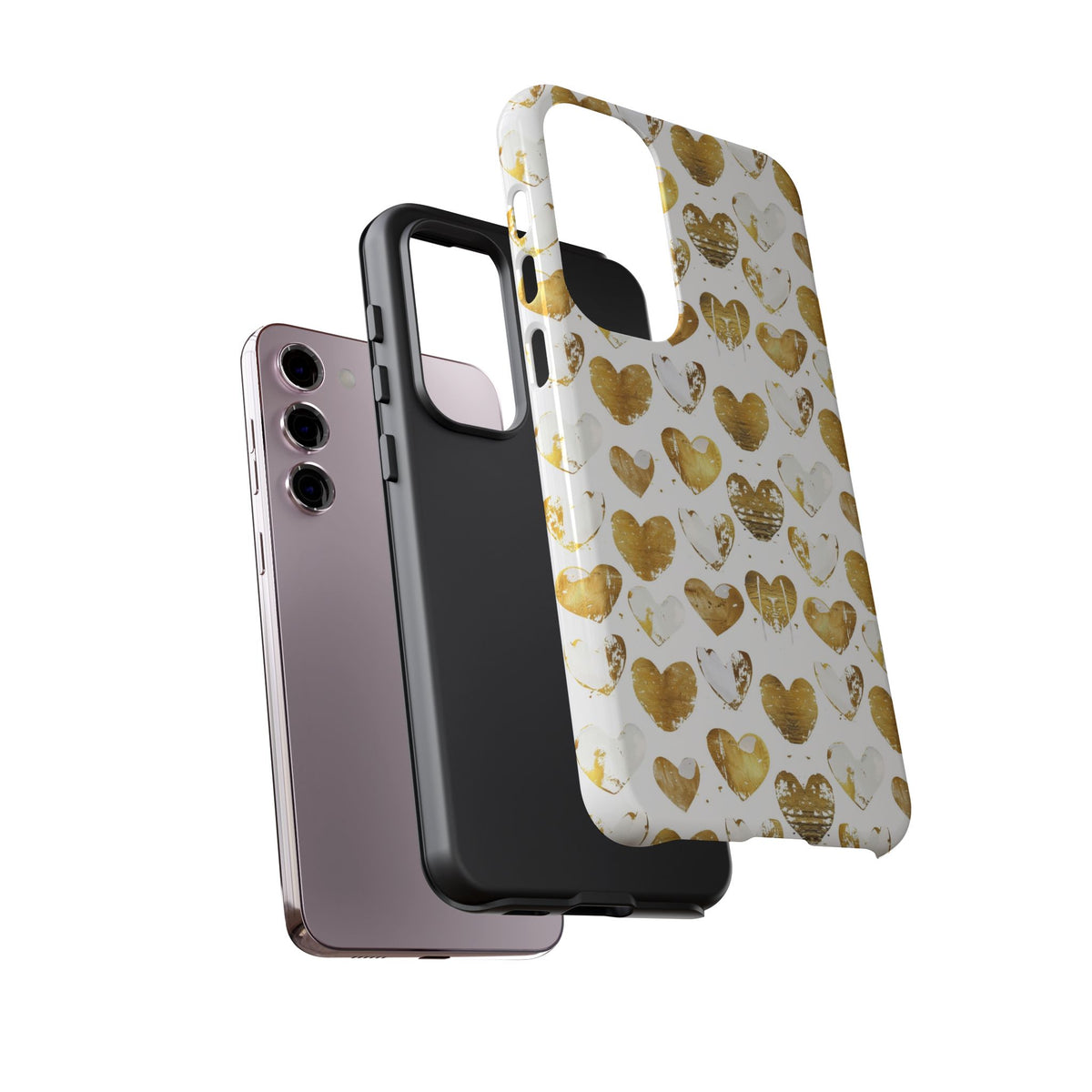 Heart Pattern Phone Case – Stylish & Loving Design for Your Device 369