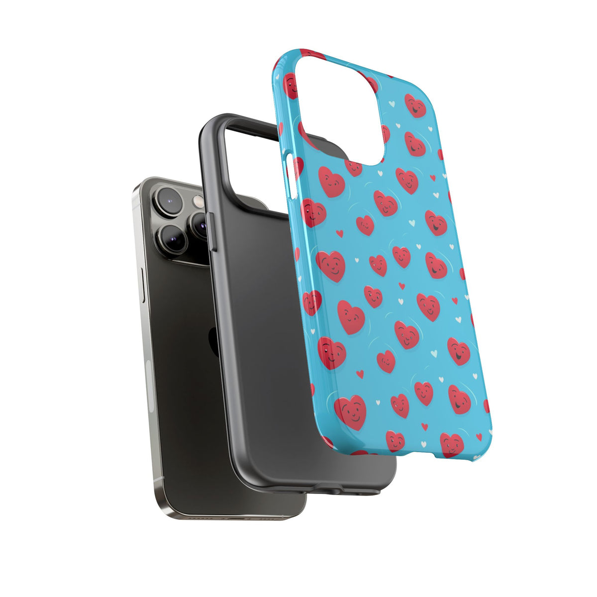 Heart Pattern Phone Case – Stylish & Loving Design for Your Device 811