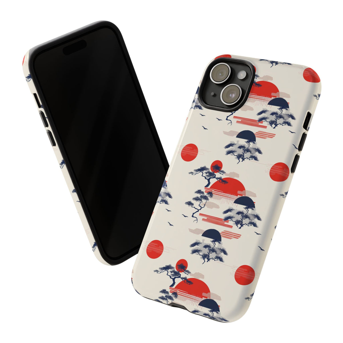 Japanese Pattern Phone Case – Elegant & Timeless Design for Your Phone 047