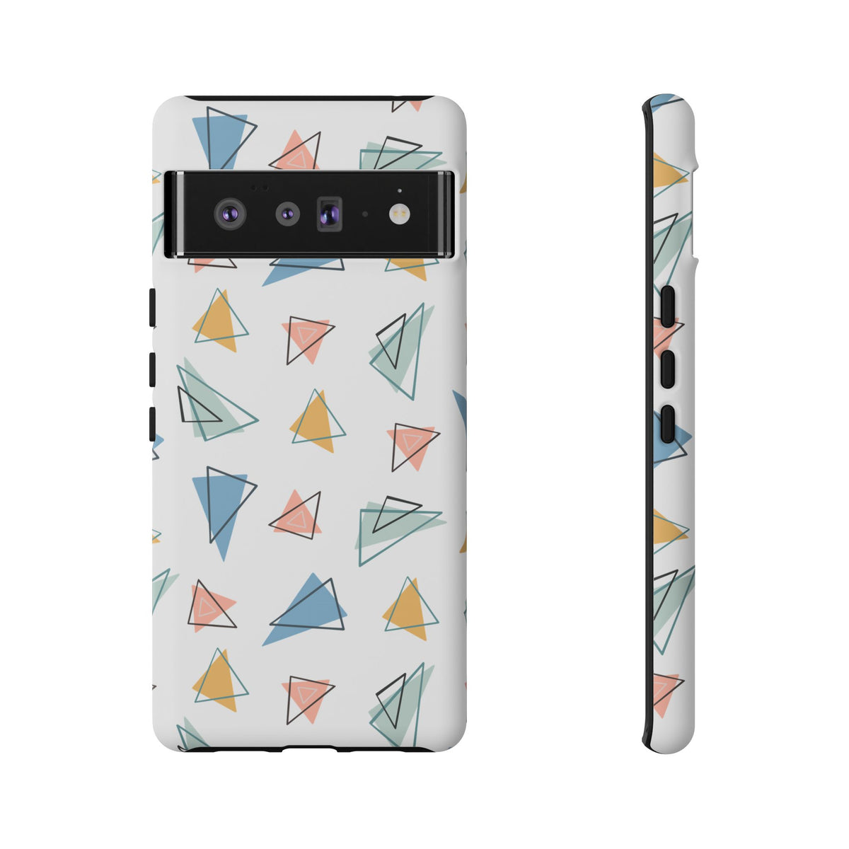 Triangle Pattern Phone Case – Modern & Durable Geometric Design