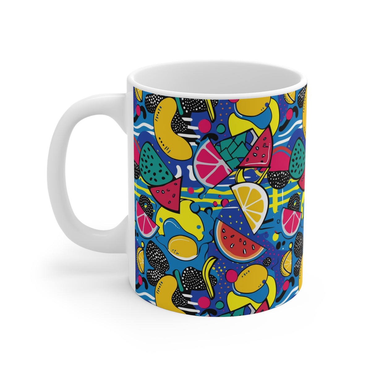 90s Retro Coffee Mug - Full Wrap Design 484