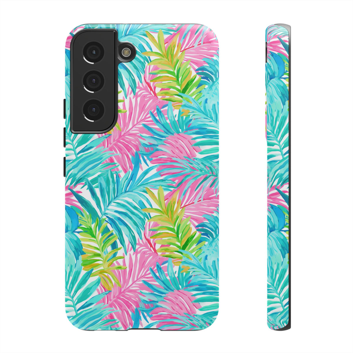 Vibrant Summer Leaves Phone Case – Colorful & Durable Summer Design