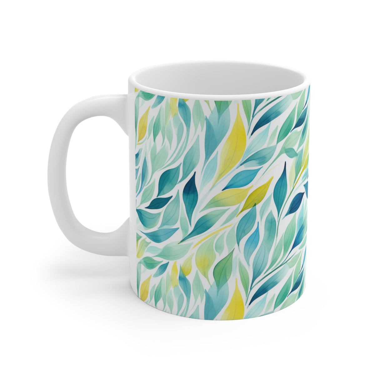 Various Watercolor Design All Over Coffee Mug – Unique Artistic Ceramic Coffee Cup 86