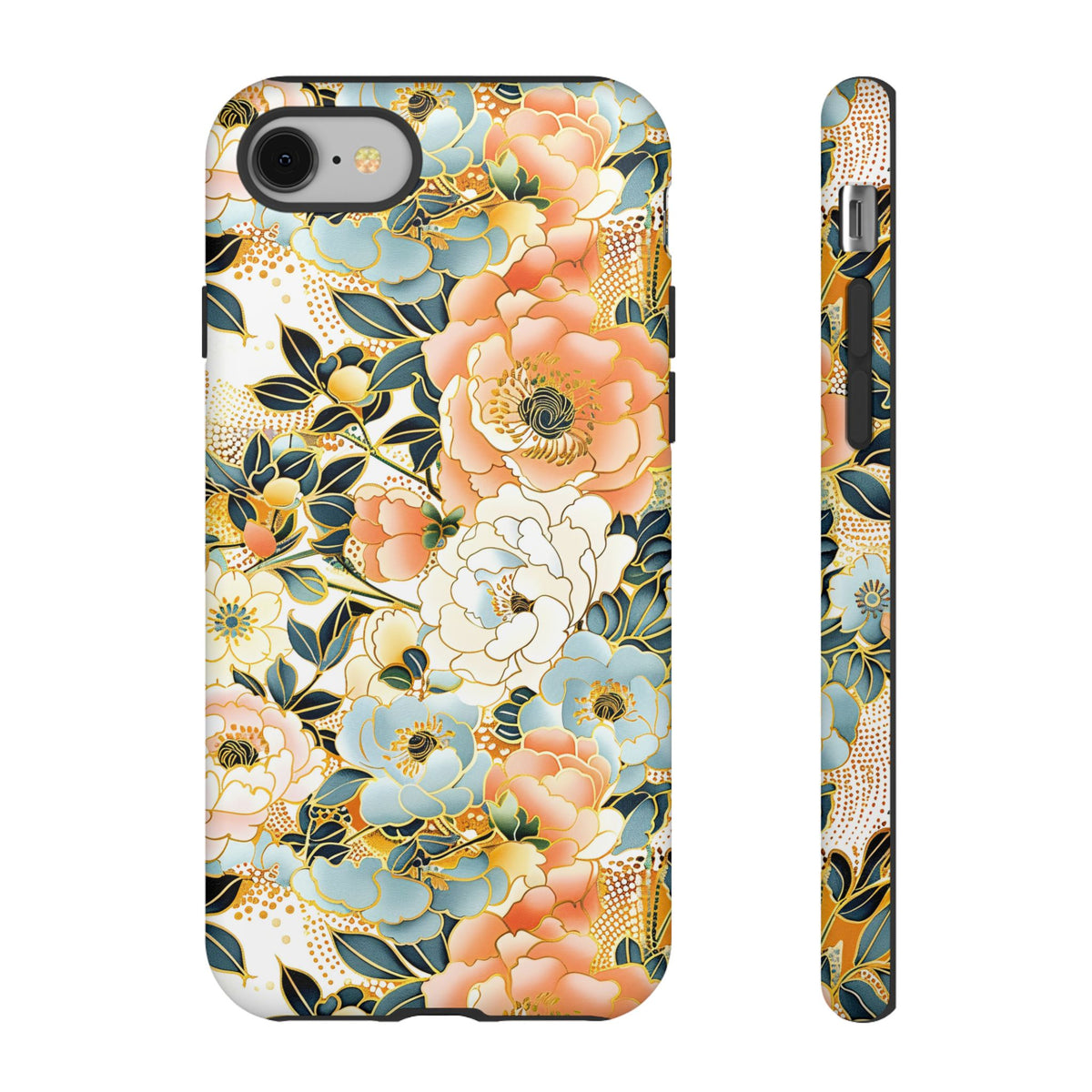 Japanese Blossom Asian Floral Design Phone Case – Elegant Floral Phone Cover 5