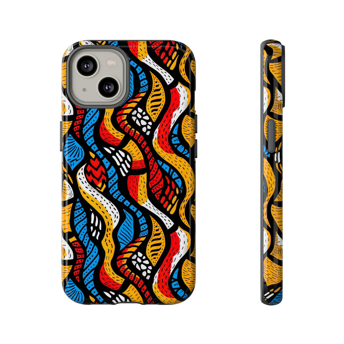 Stylish African Pattern Phone Case – Unique and Vibrant Protection 155