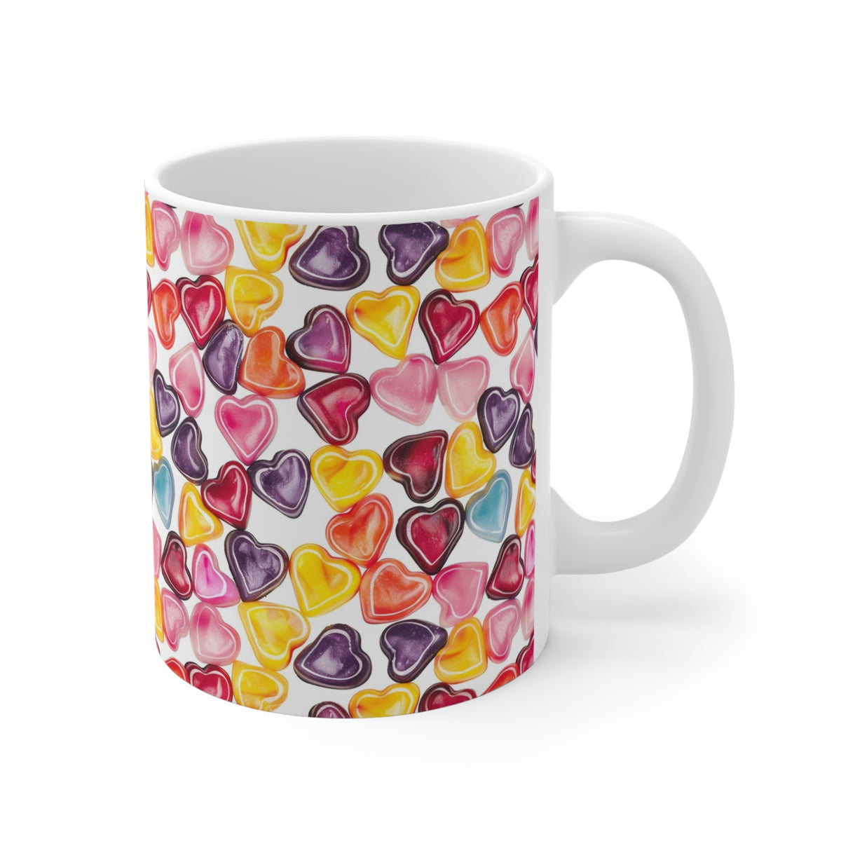 Colorful All-Over Candy Theme Coffee Mug Fun Ceramic Drinkware 157