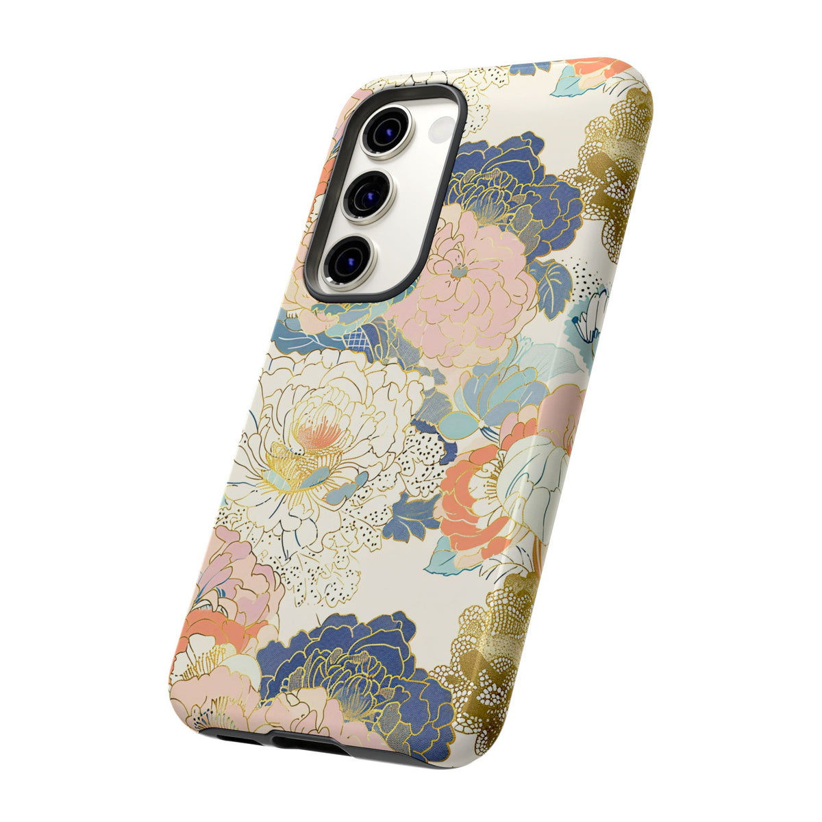 Japanese Blossom Asian Floral Design Phone Case – Elegant Floral Phone Cover 4