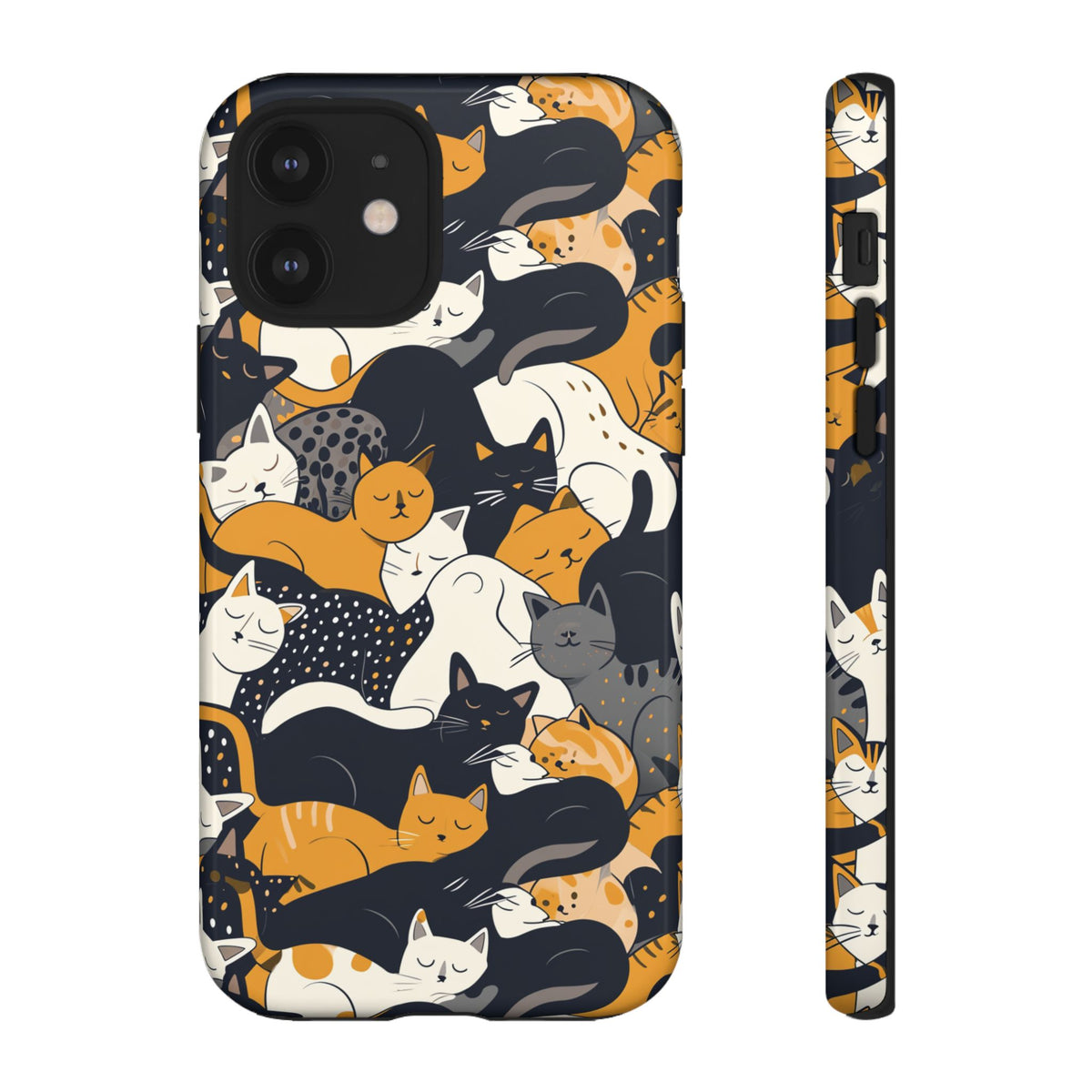 Seamless Cat Pattern Design Phone Case – Playful and Stylish Cat-Themed Phone Cover 2