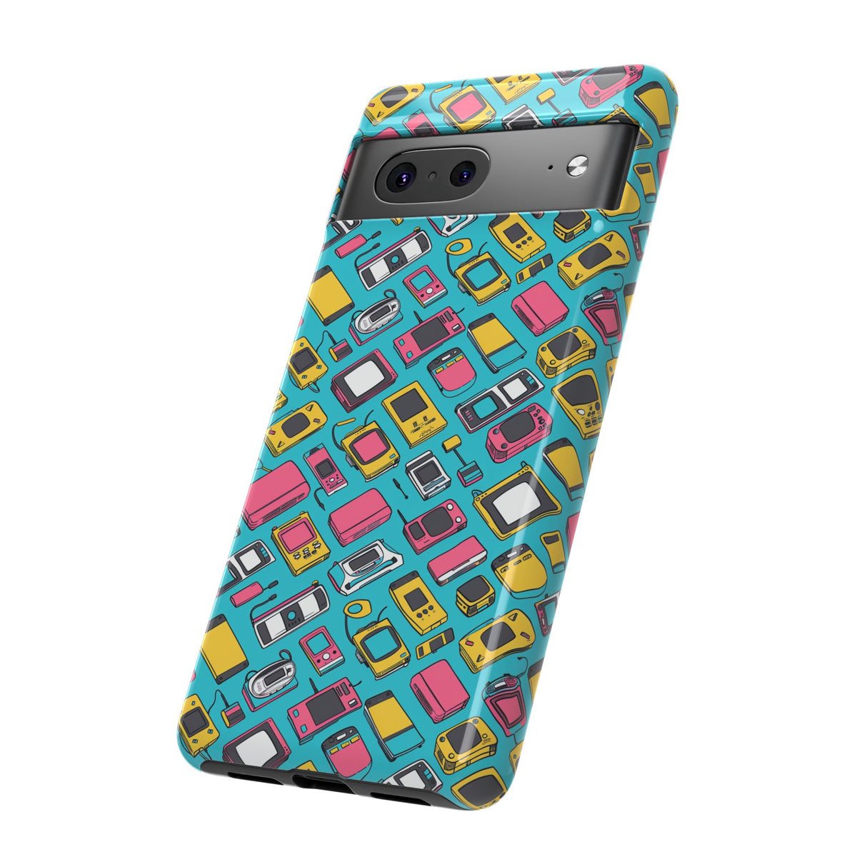 90s Themed Seamless Pattern Phone Case – Embrace Retro Style and Protection 237