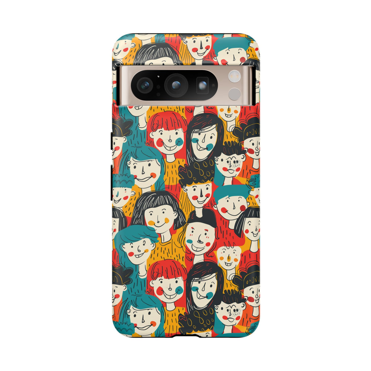 Happy Faces Phone Case – Joyful and Cheerful Design for a Bright Look 3