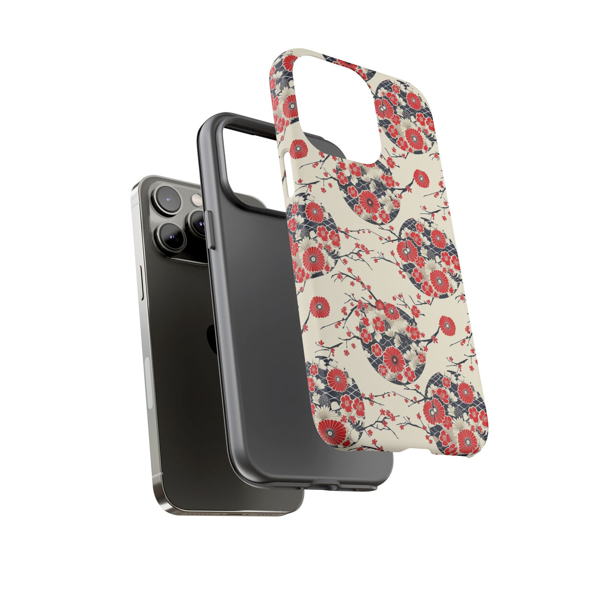 Japanese Pattern Phone Case – Elegant & Timeless Design for Your Phone 138