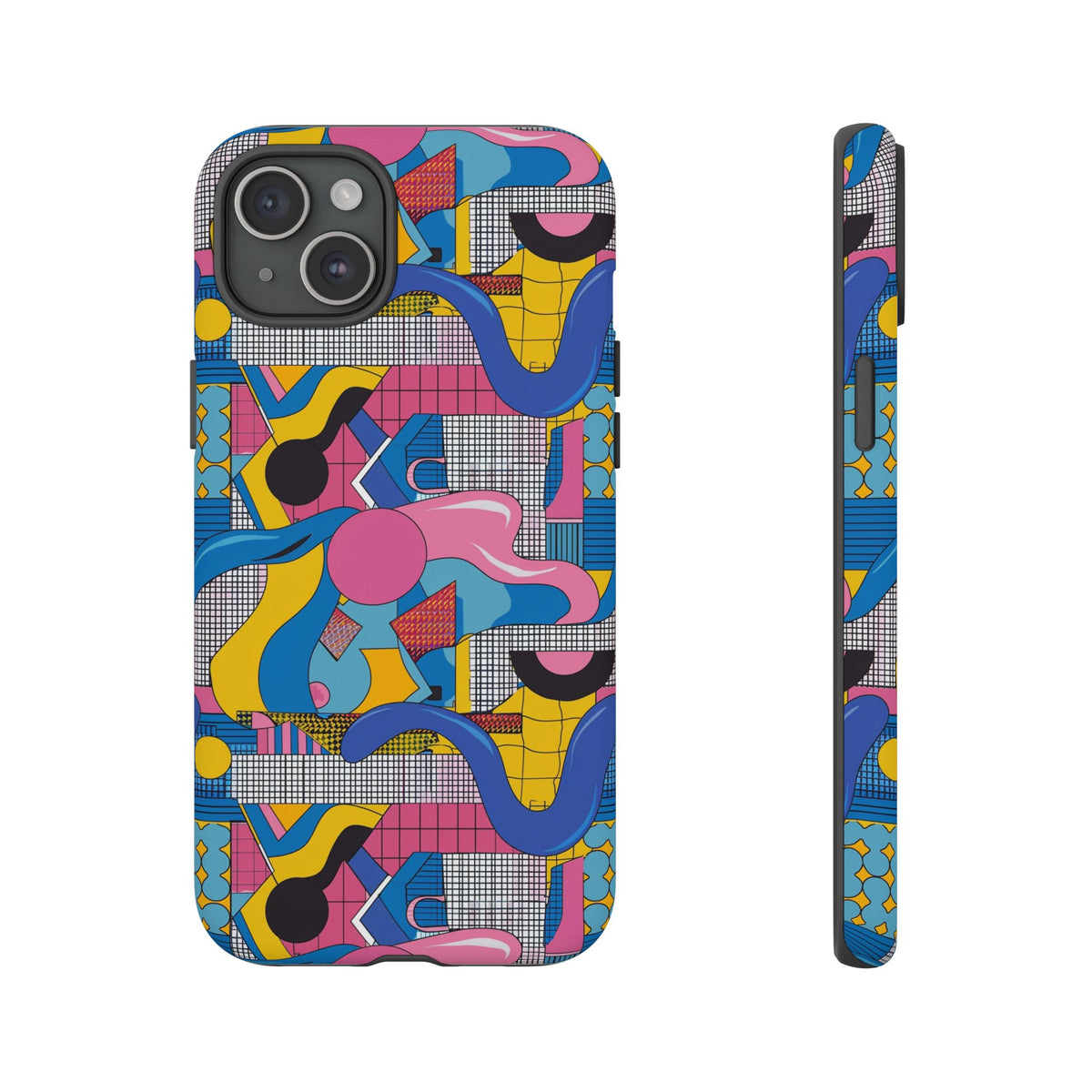 90s Themed Seamless Pattern Phone Case – Embrace Retro Style and Protection 224