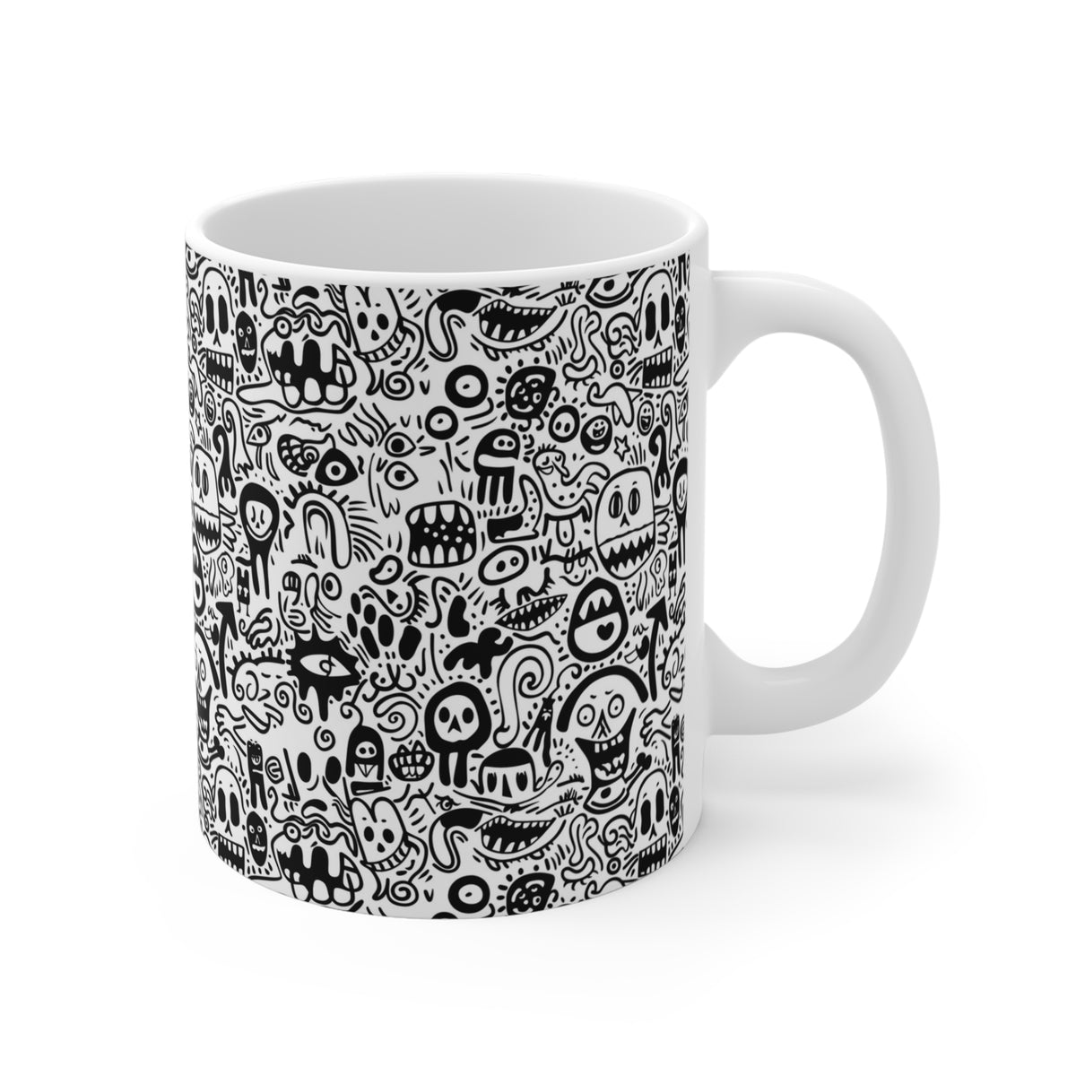Artistic Doodle Coffee Mug - Sip with Imagination 221