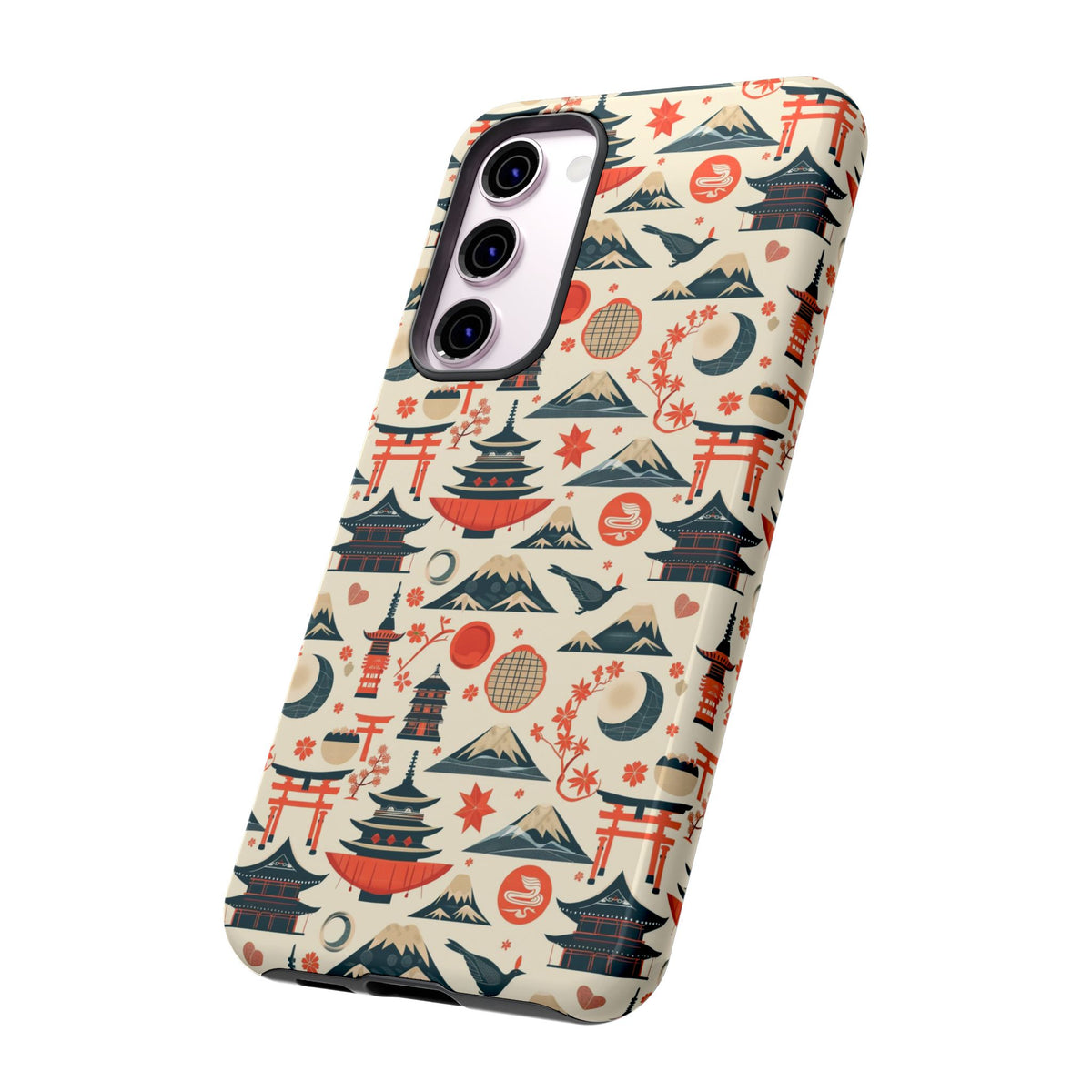 Japanese Pattern Phone Case – Elegant & Timeless Design for Your Phone 140