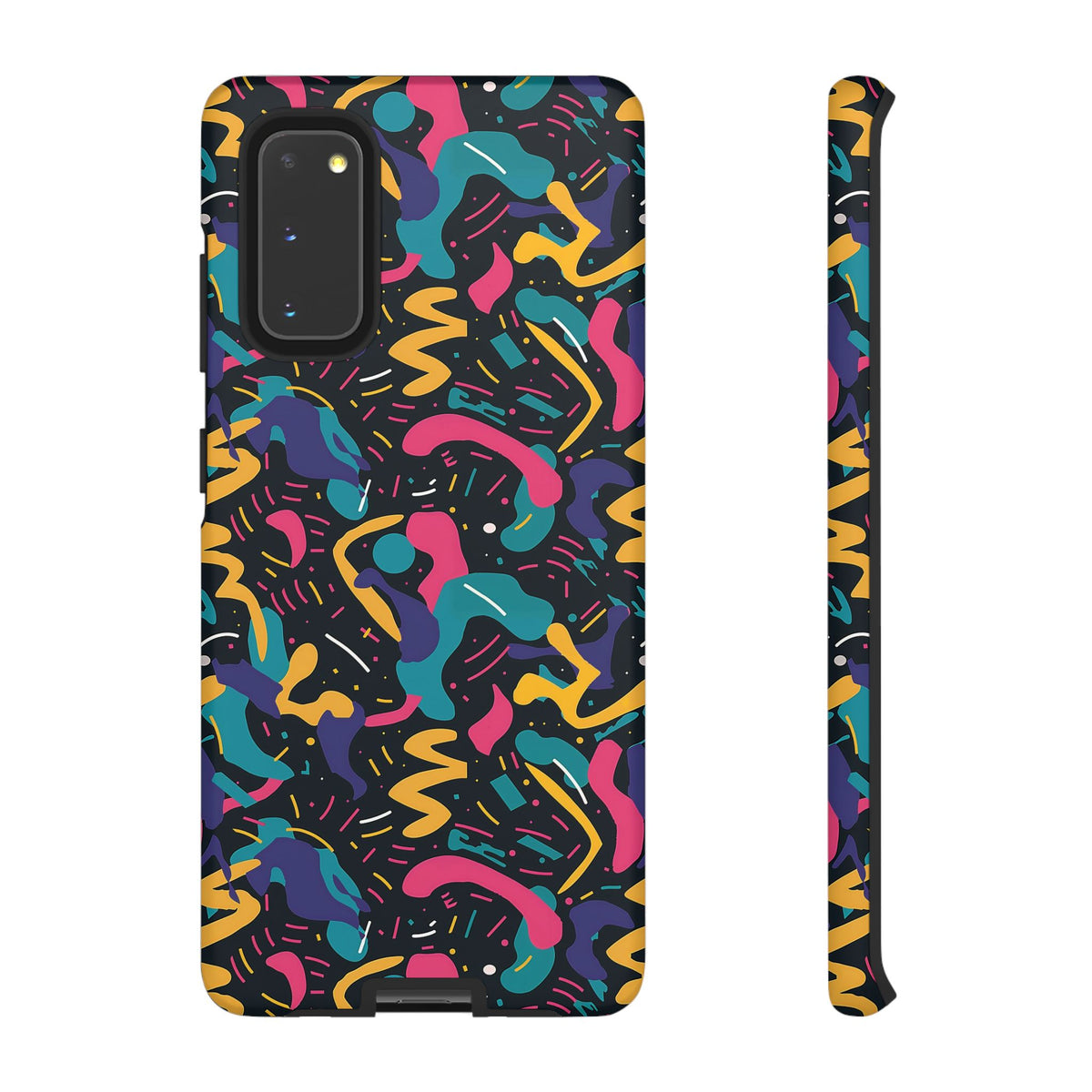 90s Themed Seamless Pattern Phone Case – Embrace Retro Style and Protection 235