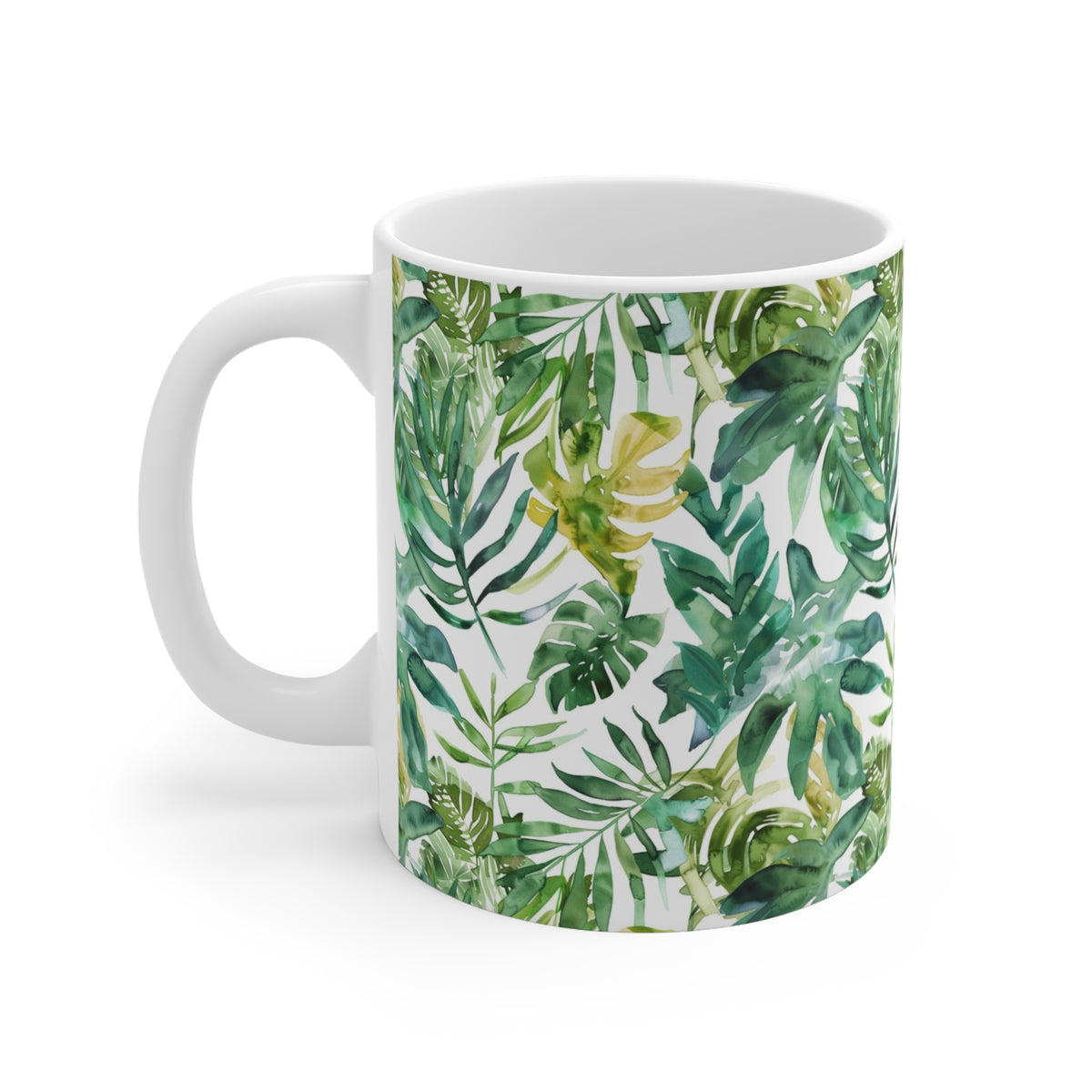 Endless Forest Pattern Coffee Mug - Nature-Inspired Ceramic Drinkware 218