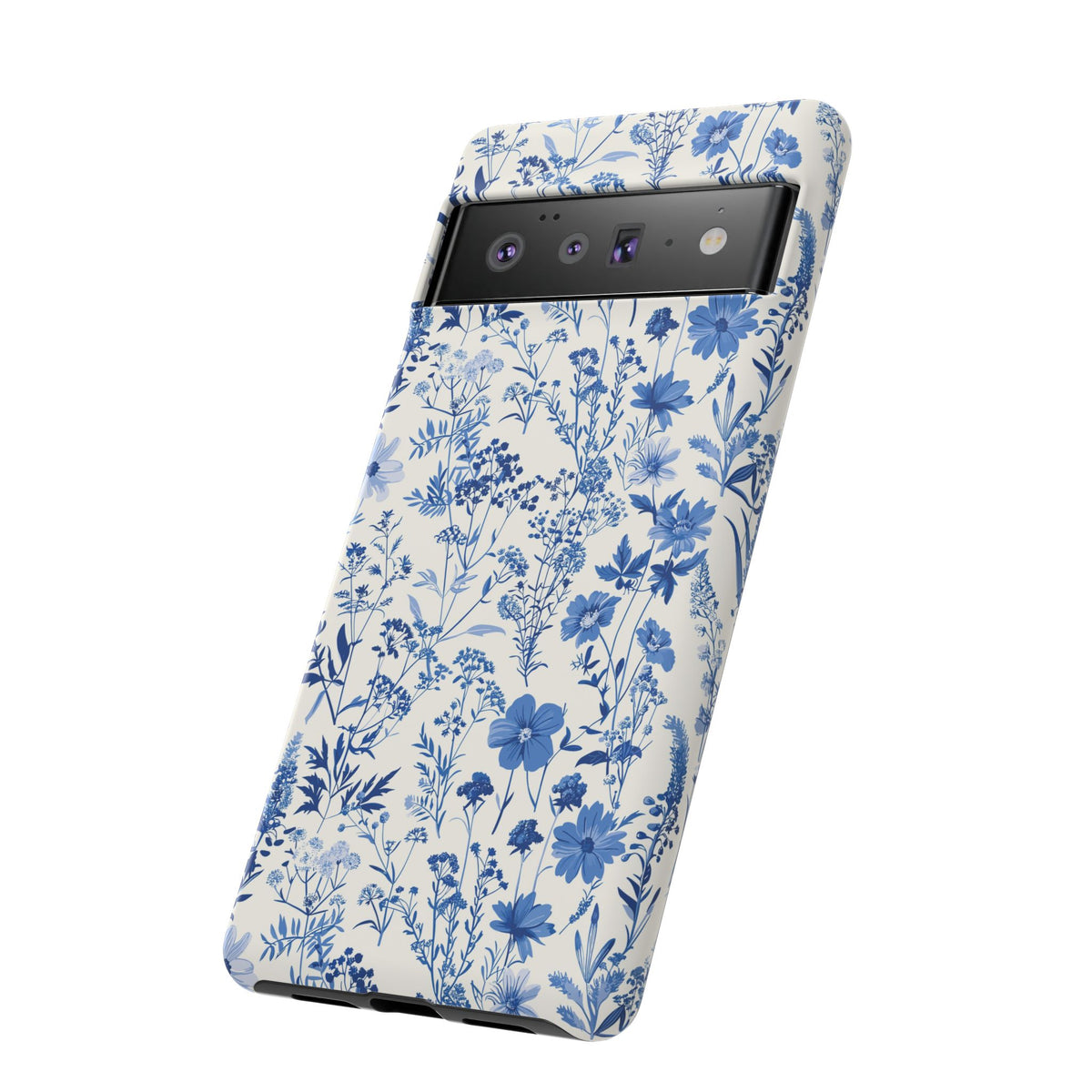 Blue French Toile Phone Case – Timeless Elegance and Classic Style