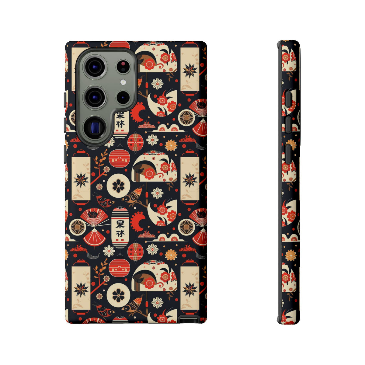 Japanese Pattern Phone Case – Elegant & Timeless Design for Your Phone 069